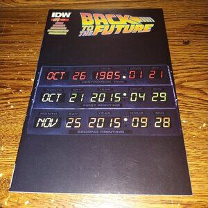 Back To The Future #1 2nd Print Flux Capacitor Clock Variant (IDW Comics, 2014)